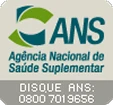 Faixa informativa da ANS com dados regulatórios obrigatórios para operadoras de saúde